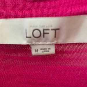 LOFT Pink Cardigan Sweater